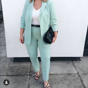 Mint ankle grazer trousers (just the trousers)